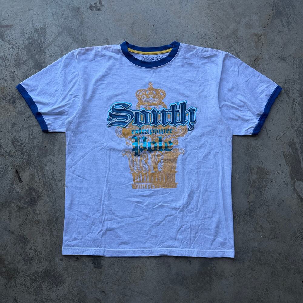 Vintage Y2K Southpole Ringer Tee Graphic Streetwear Size L